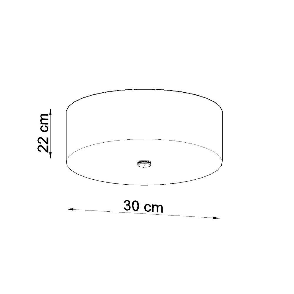 E27 3-flammig Deckenlampe, enthalten: Angabe, Weiß Nein, Deckenleuchte, keine Leuchtmittel famlights Sole Deckenbeleuchtung, Deckenlicht Deckenleuchte 300mm, in warmweiss,