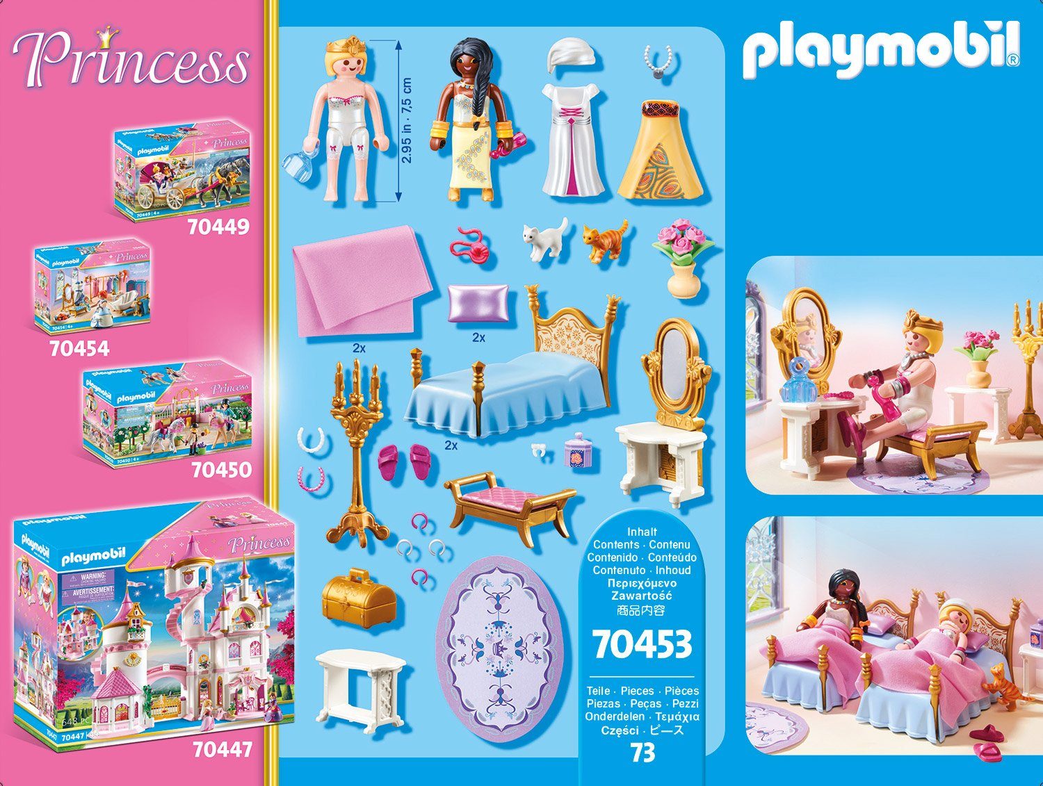 Konstruktions-Spielset Made St), (70453), Playmobil® Germany in Schlafsaal (73 Princess,