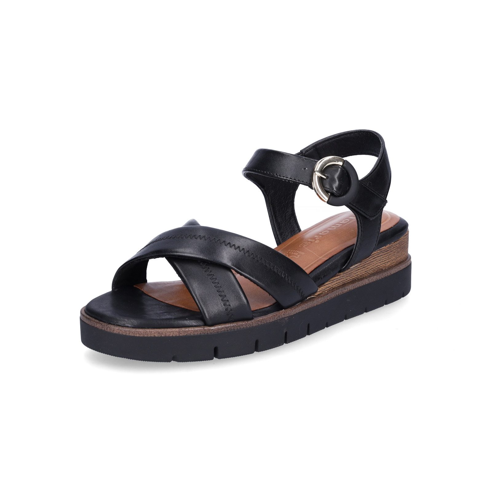 Tamaris Tamaris Damen Keilsandalette schwarz Sandale
