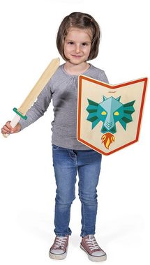 Janod Kinderbogenset Ritter-Set Drache, FSC®- schützt Wald - weltweit