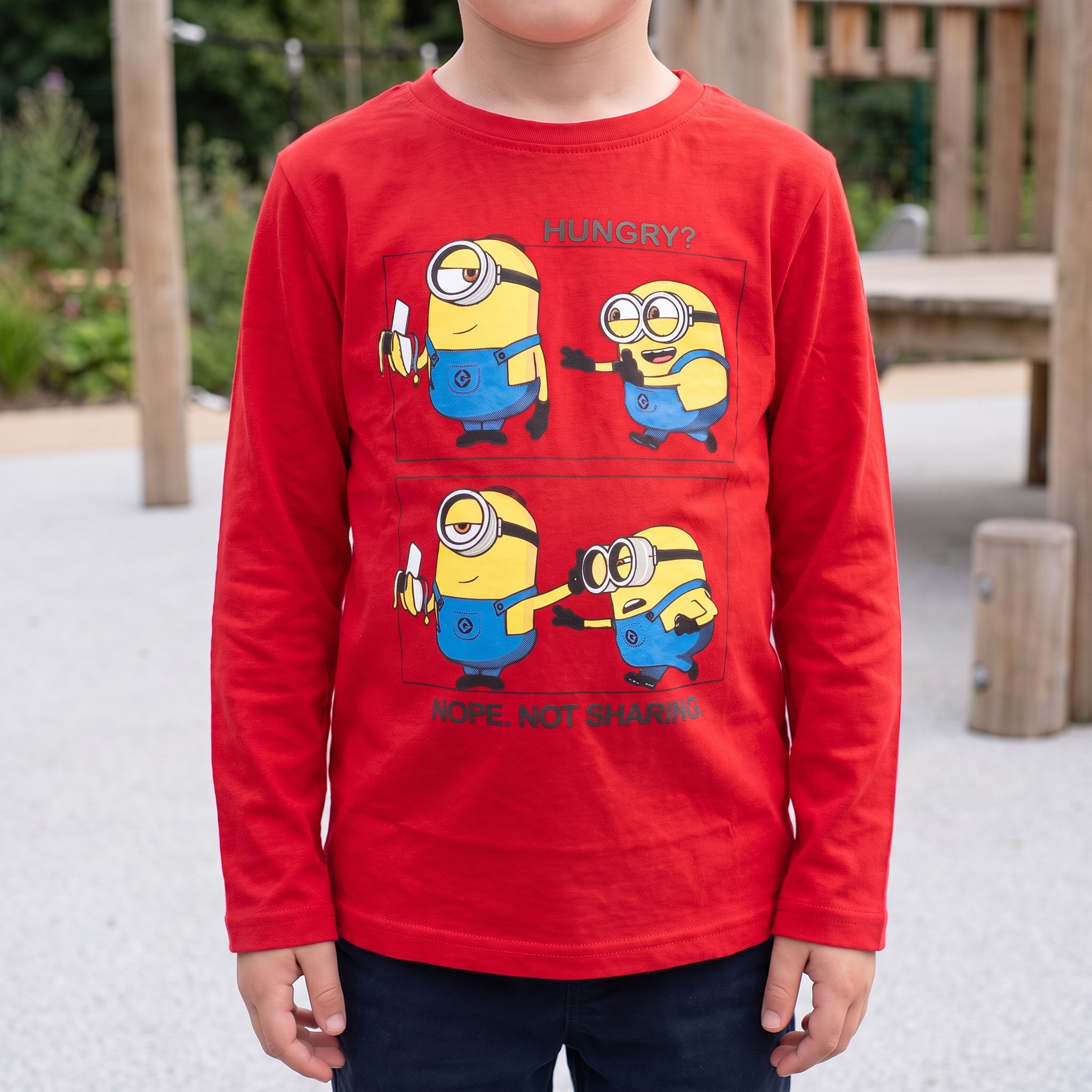 Minions Langarmshirt Die Minions Kinder Jungen langarm Shirt Langarmshirt 100% Baumwolle, Gr. 104-134 – Bild 4 von 5
