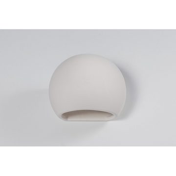 SOLLUX lighting Deckenleuchte Wandlampe Wandleuchte Keramik GLOBE, 1x E27, ca. 18x11x15 cm