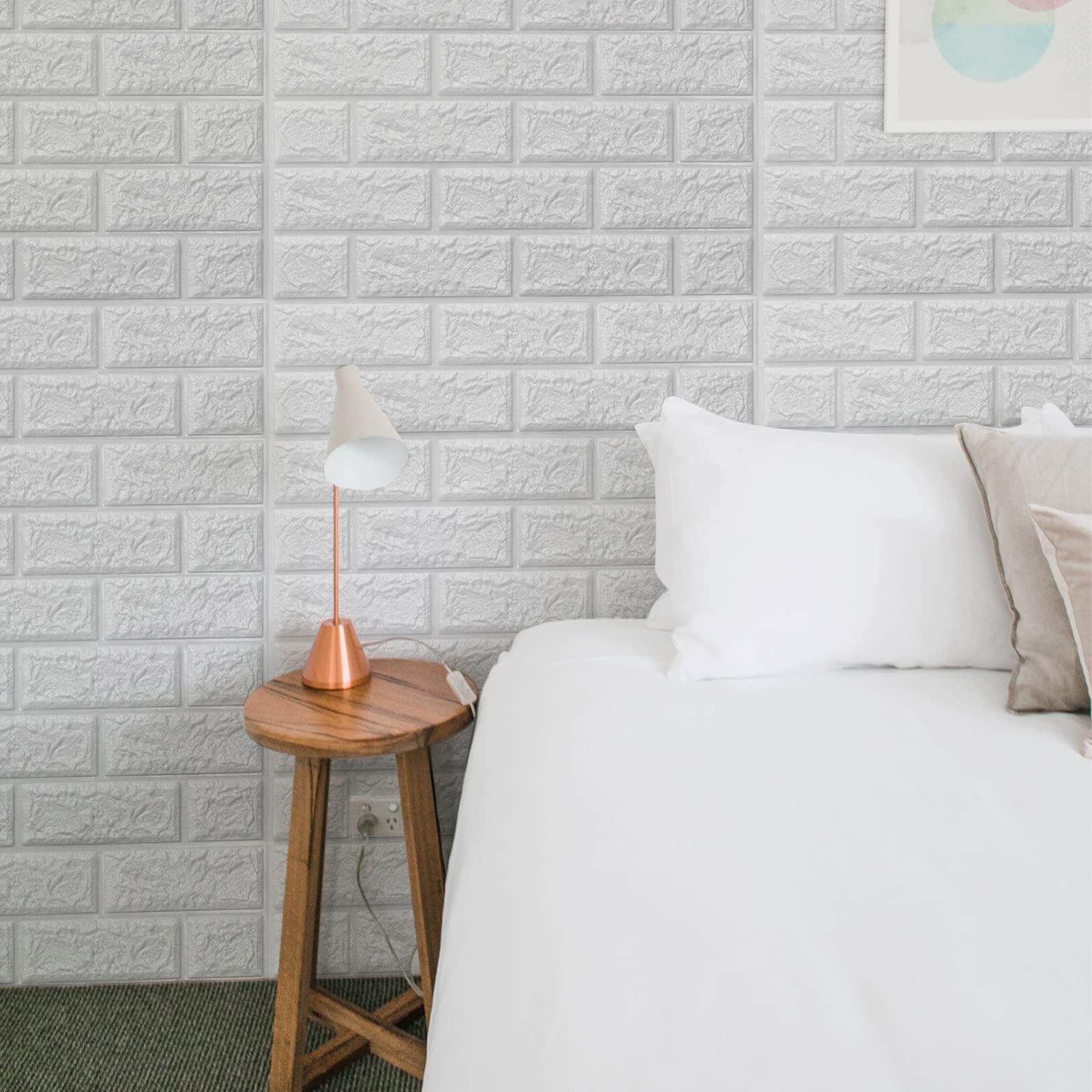 Agger 3D Wandpaneel 3D Wandpaneele Wandverkleidung Selbstklebend Tapeten Steinoptik, 300*50cm Wasserdicht Wandtapete Küchenrückwand – Bild 2 von 5