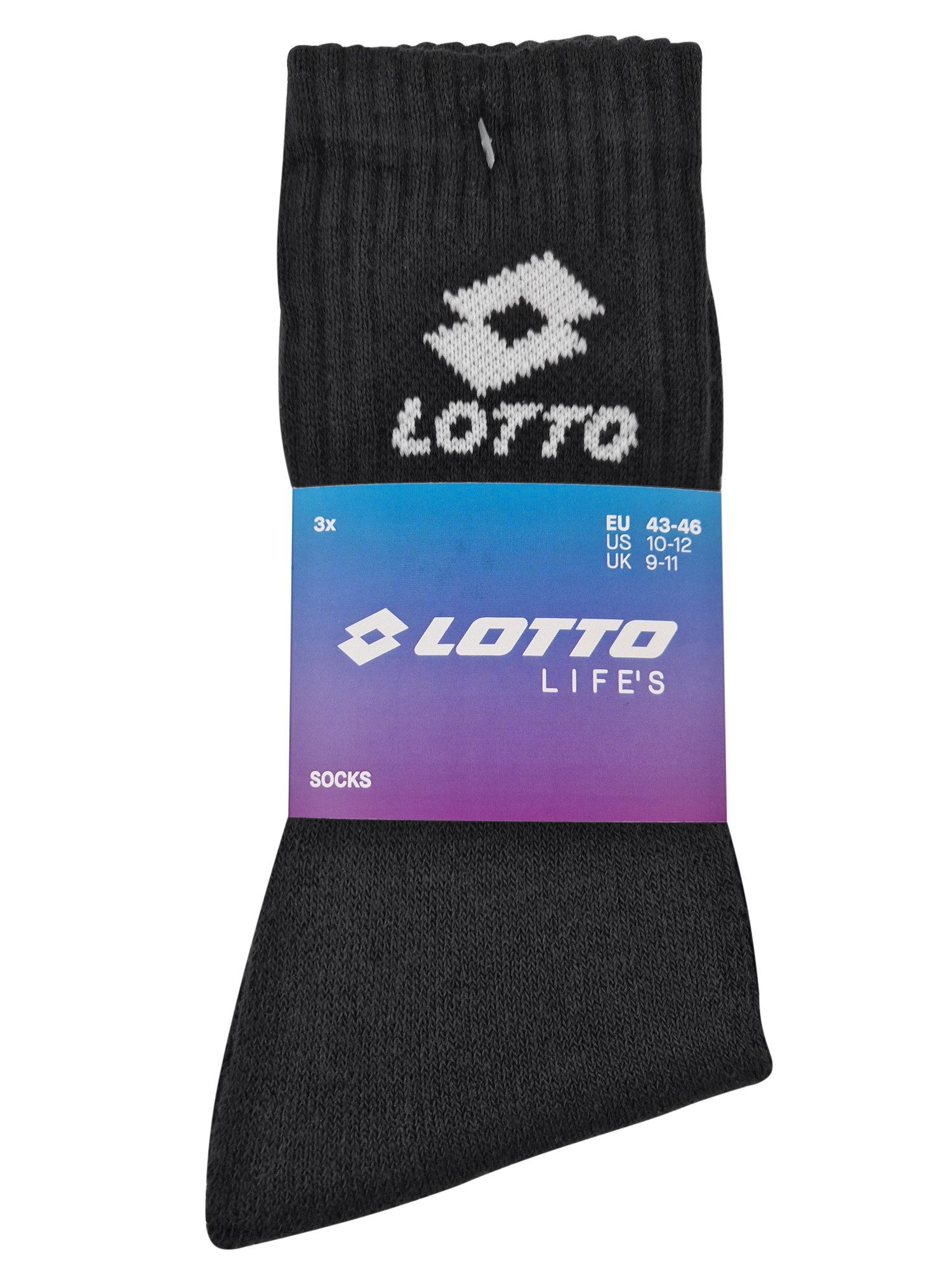 Lotto Socken Tennissocken (12-Paar) mit stoßdämpfendem Vollfrottee-Fußbett – Bild 2 von 3