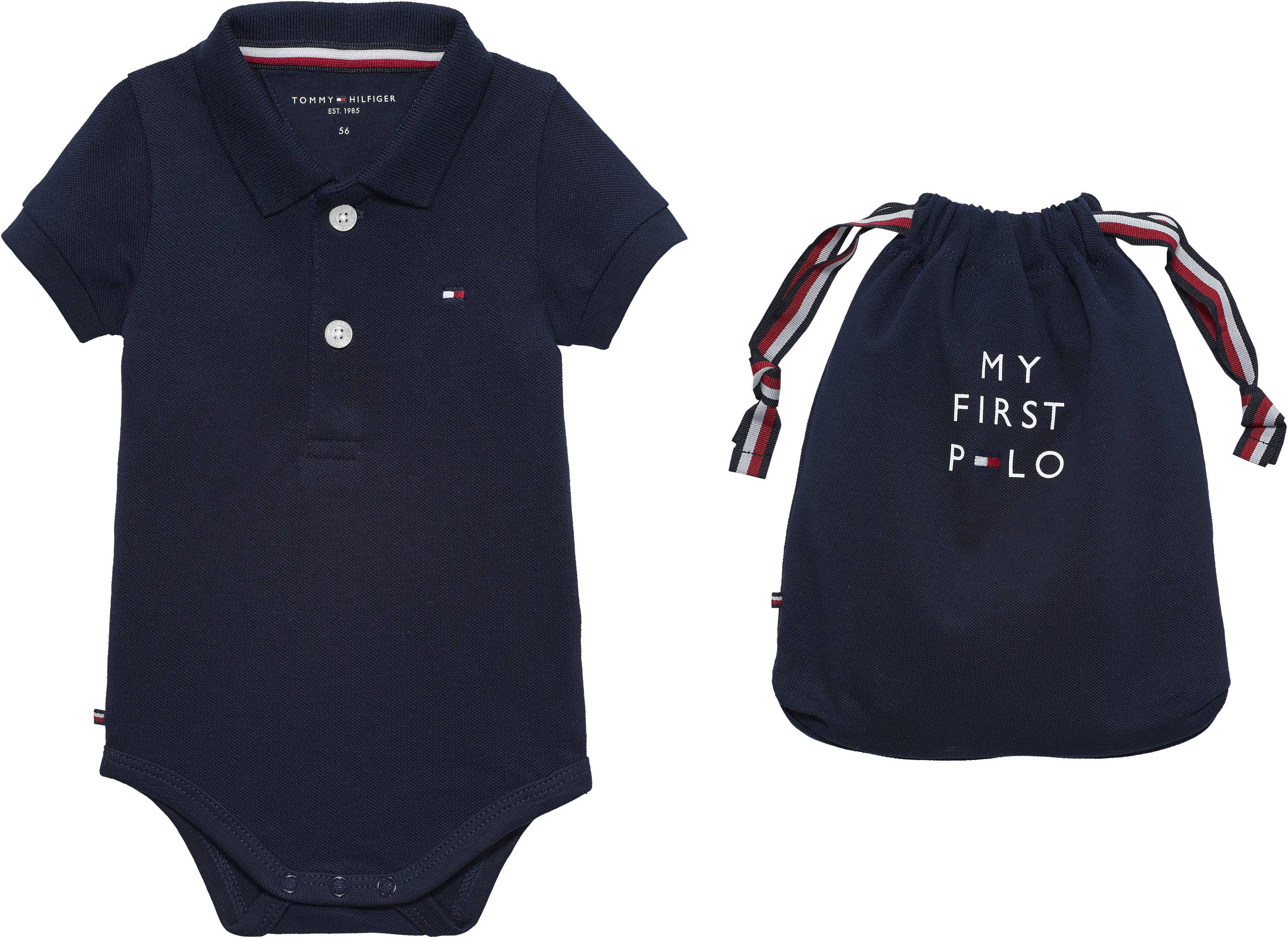 Tommy Hilfiger Kurzarmbody POLO BODY GIFTPACK (Set, 2-tlg) für Babys, mit Geschenkbeutel