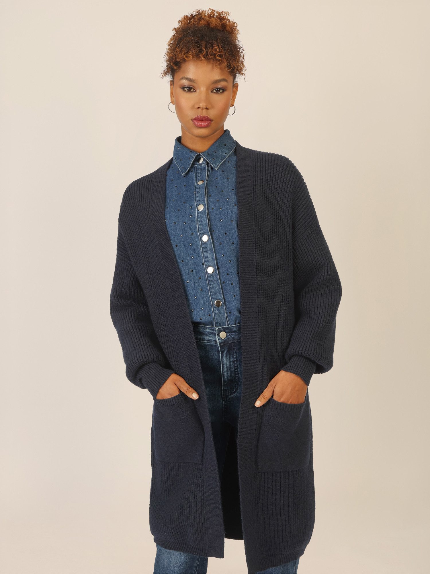 Apart Strickjacke mit aufgesetzten Taschen günstig online kaufen