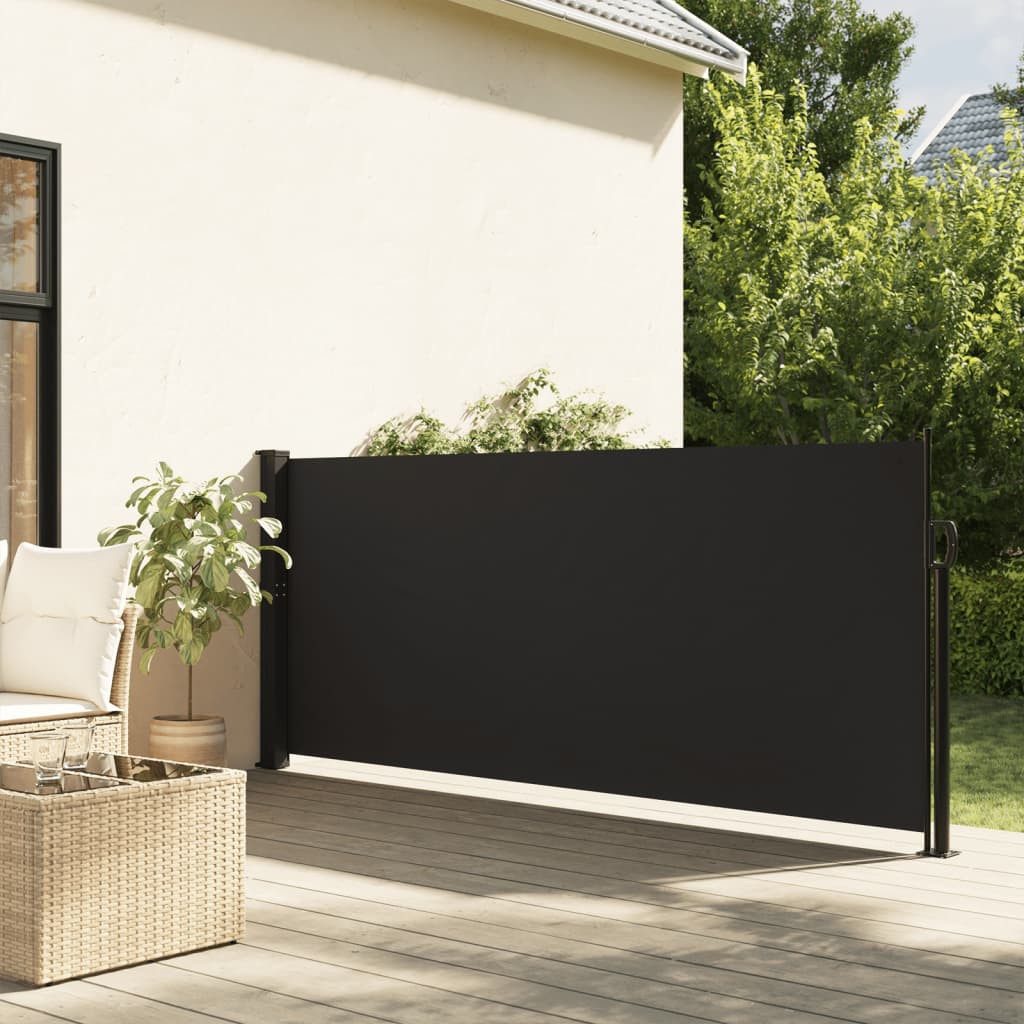 Thumbnail - vidaXL Seitenmarkise Sichtschutz Windschutz Ausziehbar Schwarz 140x600 cm