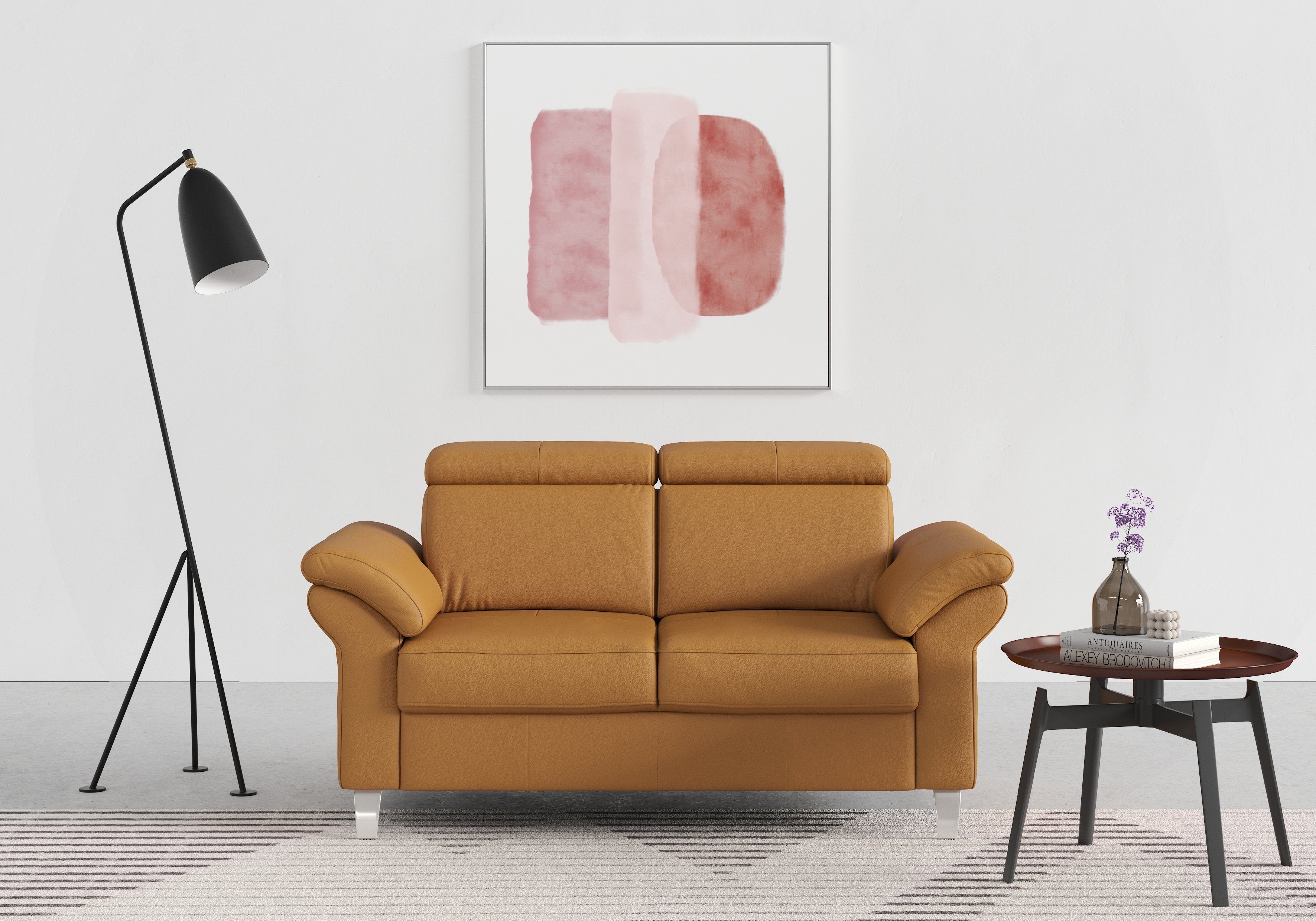 sit&more 2-Sitzer Arngast, inklusive Federkern und Kopfteilverstellung