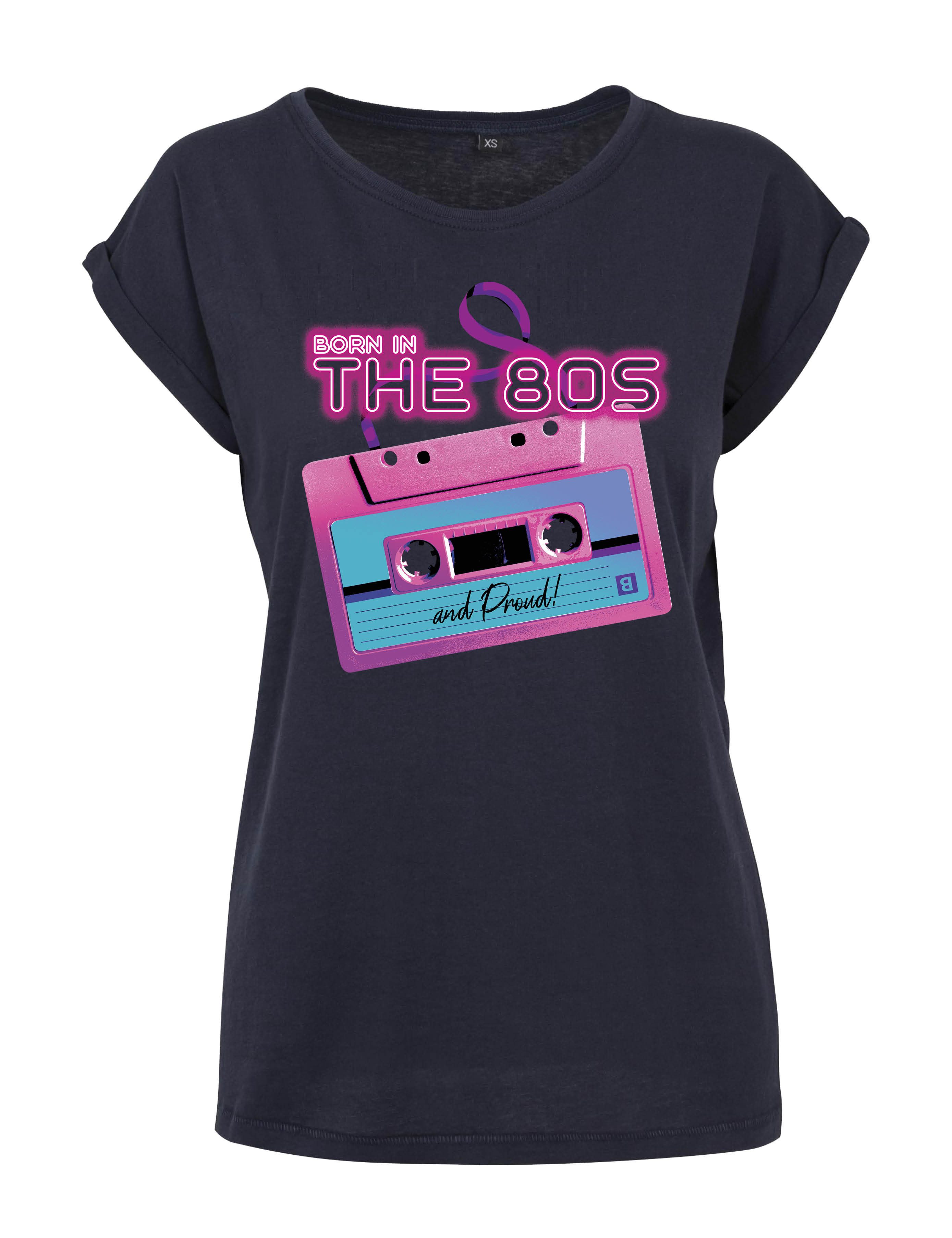 Youth Designz Print-Shirt "Born in The 80s" Damen T-Shirt Statement Geschenk Frauen Motiv mit stylischen Retro Aufdruck