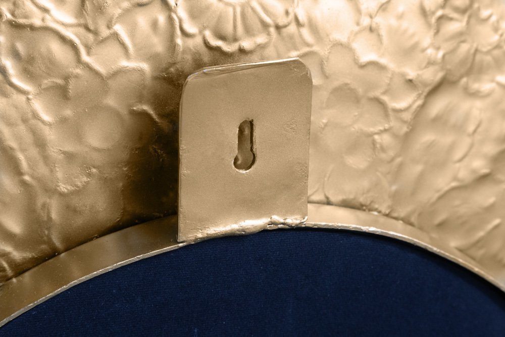 Metall · rund · Deko · Wandspiegel (Einzelartikel, Handmade riess-ambiente Rahmen gold · MANDALA 82cm gold Wohnzimmer | 1-St), gold mit · XL