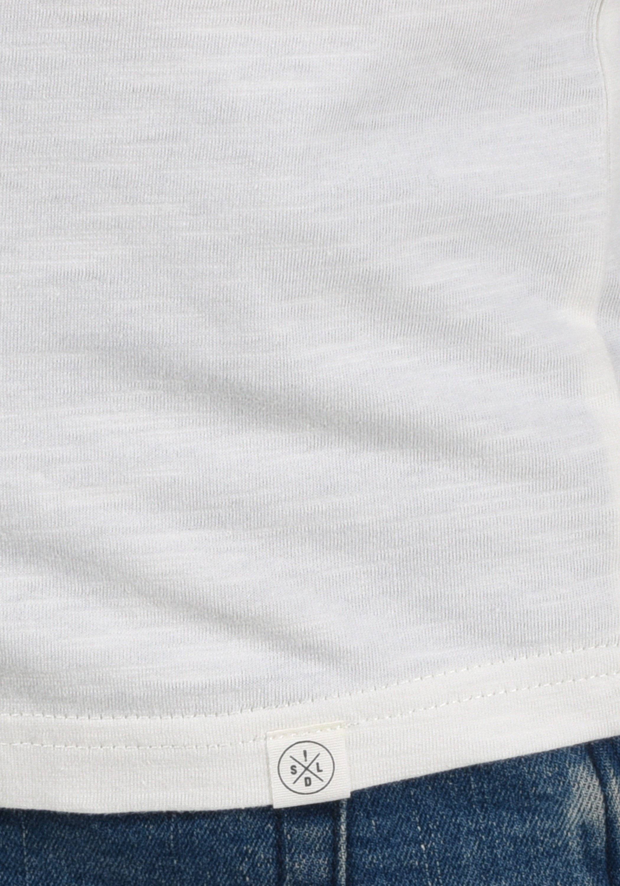 Solid Rundhalsshirt SDFlorian Kurzarmshirt mit Ermine (5944) Bustttasche