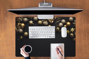 MuchoWow Gaming Mauspad Weihnachten - Dekoration - Gold (1-St), Büro für Tastatur und Maus, Mousepad Gaming, 90x60 cm, XXL, Großes