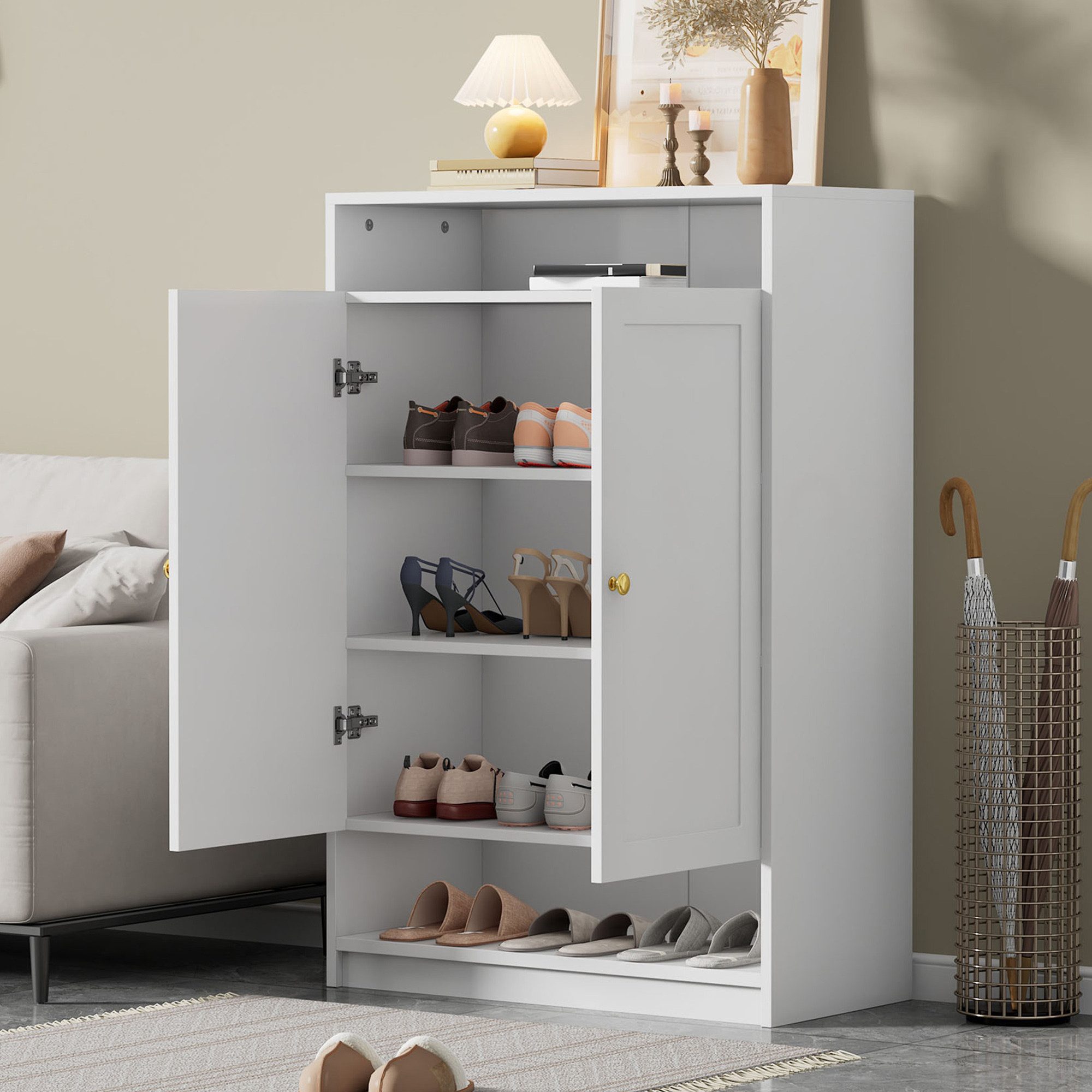 Furnishings Home Schuhschrank Schuhregal Step 4 Schuhständer Schuhkommode ( günstig online kaufen
