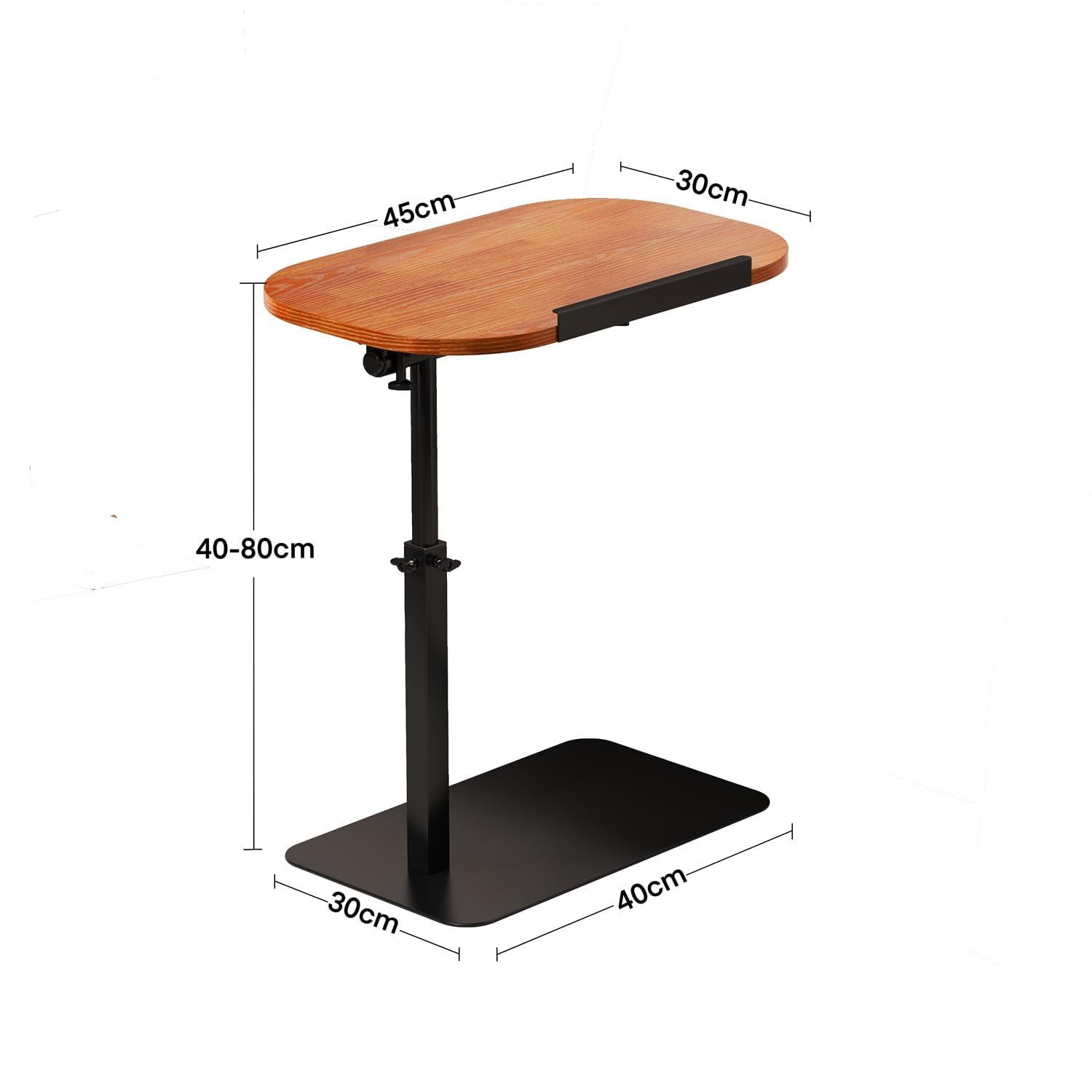 GarveeMore Beistelltisch Seitentisch Sofa Tray für Couch Höhenverstellbarer Endtisch – Bild 3 von 5