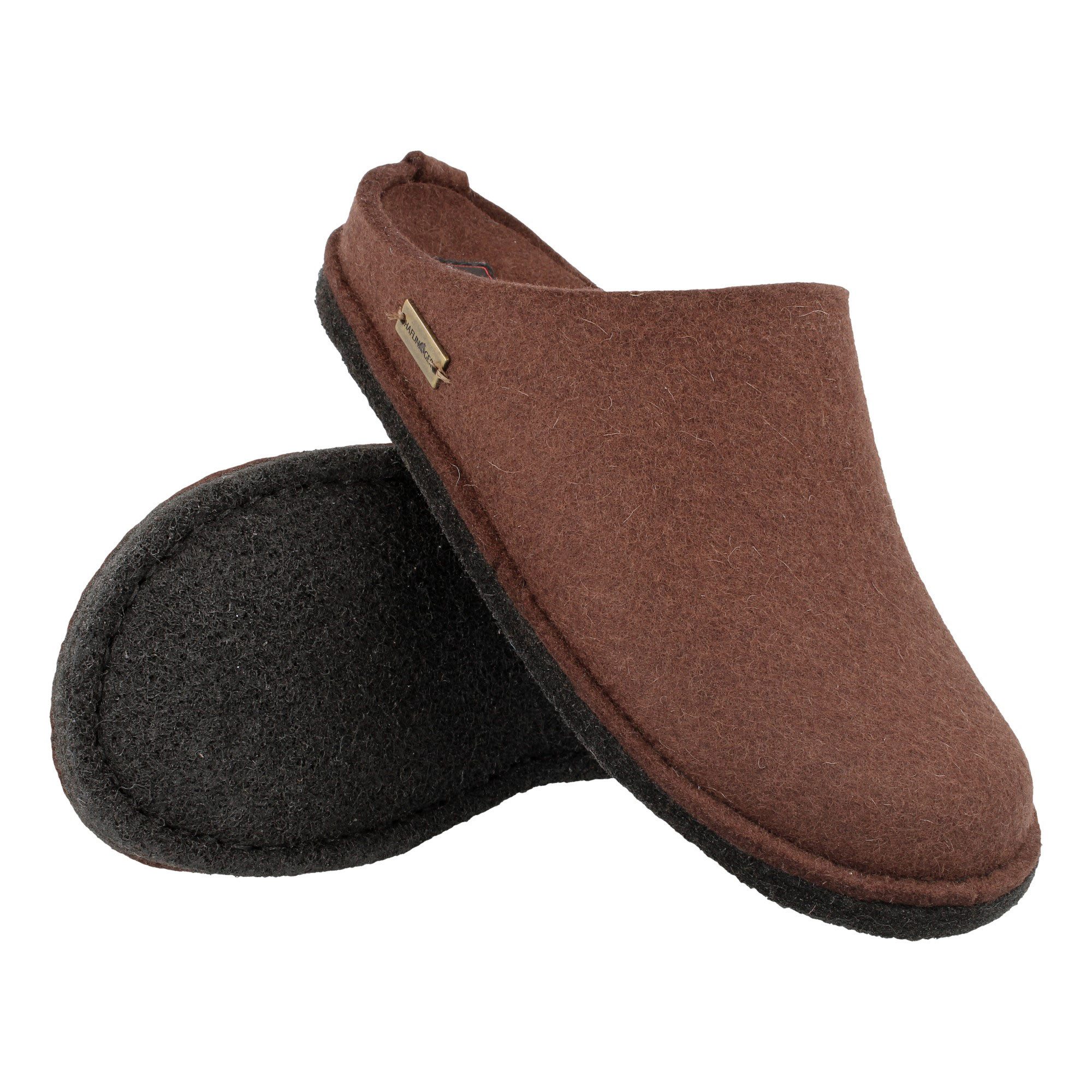 Haflinger Flair Soft Filzpantoffeln aus Wollfilz Hausschuh Unisex Hausschuh