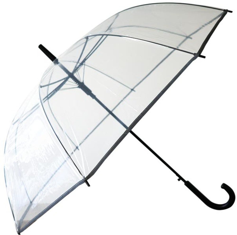 Stockregenschirm Regenschirm Stockschirm Transparent Durchsichtig XL Damen Hochzeit Fas