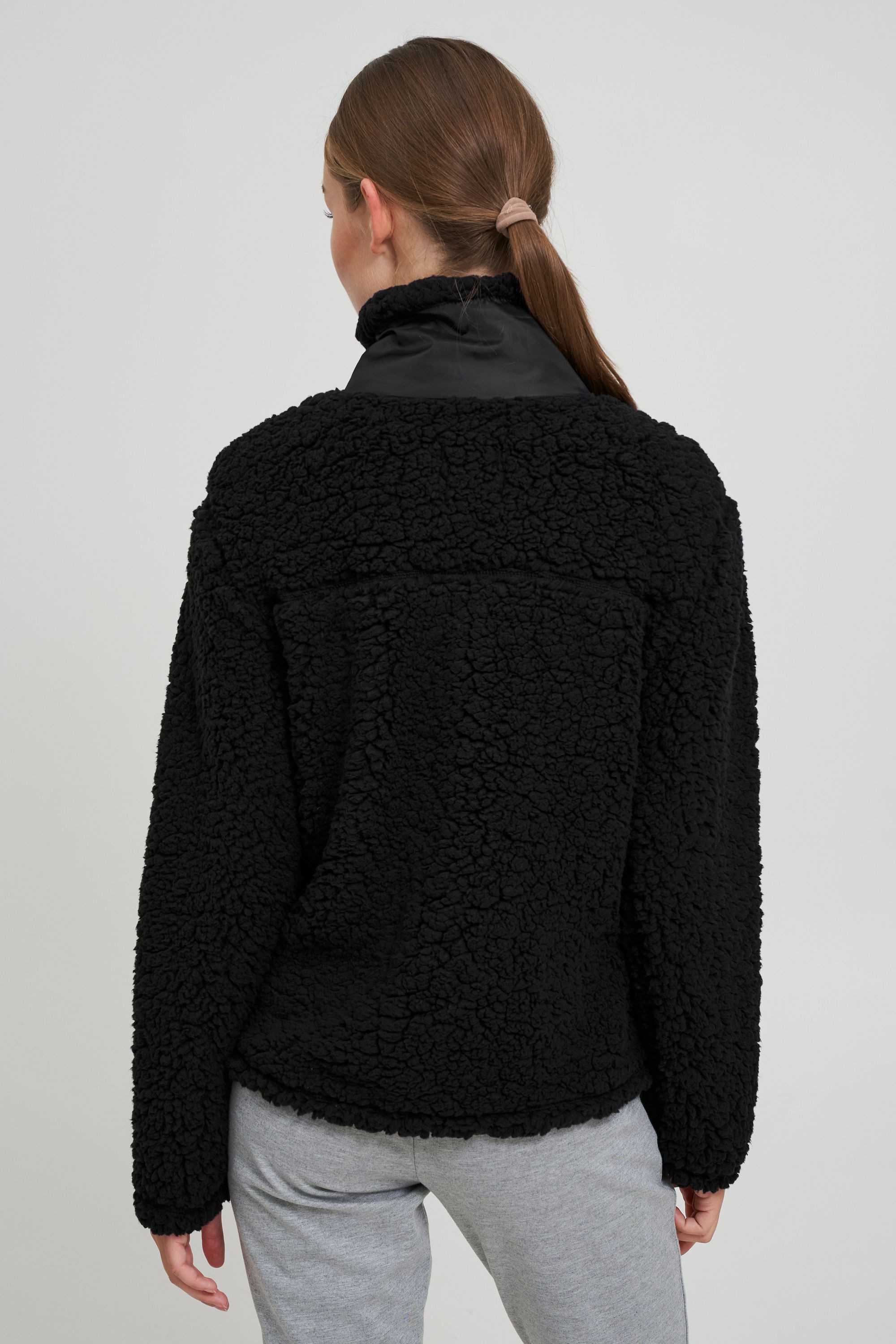 OXMO Troyer OXElina Teddypullover mit Stehkragen