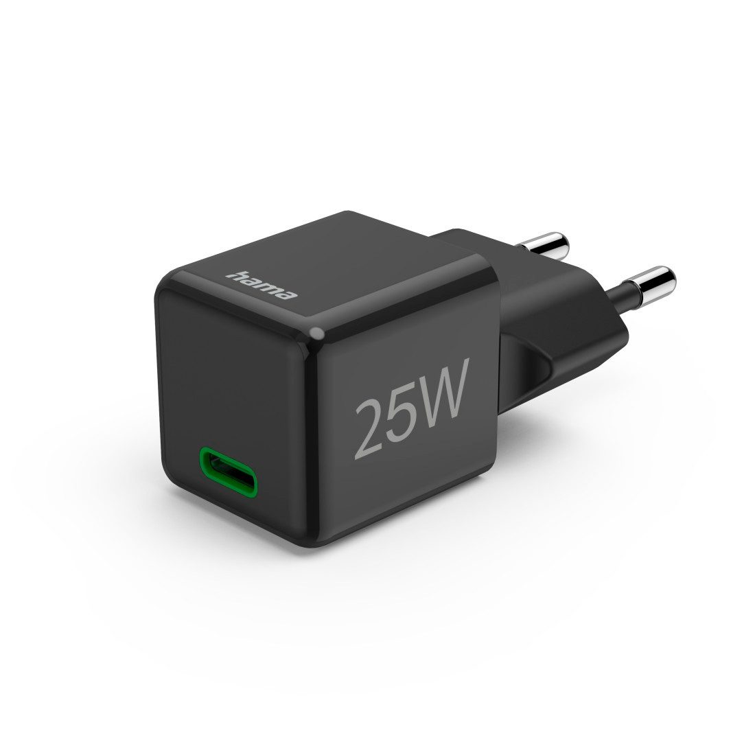 Schnellladegerät (USB-C, PD/QC, extraklein 2,9 x 2,75 x 2,75 cm, 25 W) Schnelllade-Gerät