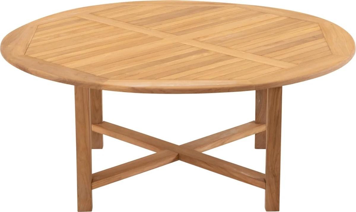 Natur24 Gartentisch Tafel Tisch Teak Natur 180 x 180 x 75 cm