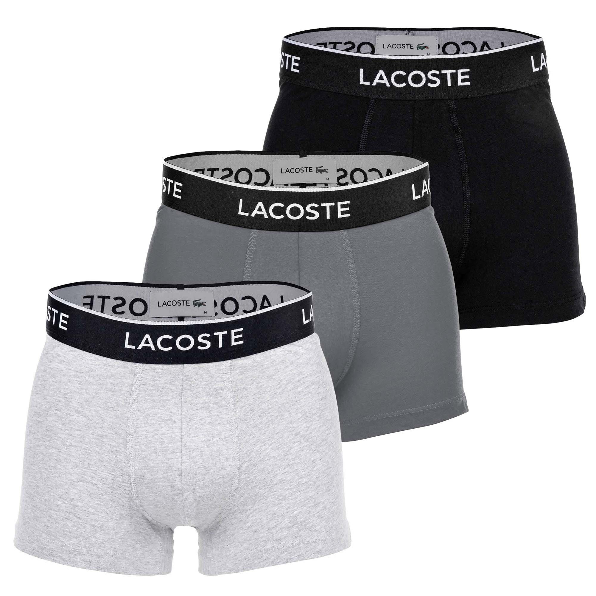 Lacoste Boxer Herren Boxershort 3er Pack Baumwolle (Packung, 3er Pack)