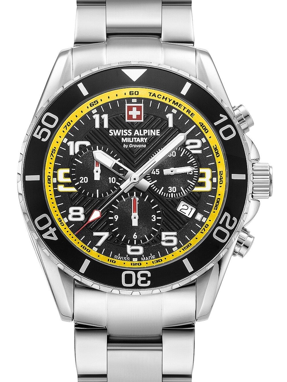 Swiss Alpine Military Chronograph Schweizer Alpen-Militär. 7029-9138
