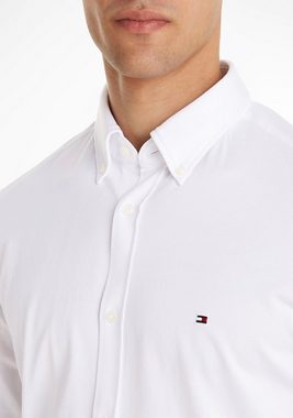 Tommy Hilfiger Langarmhemd 1985 KNIT SOLID SF SHIRT mit Button-down-Kragen