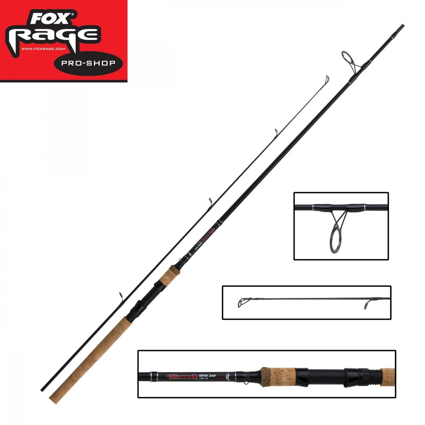 Fox Rage Spinnrute Fox Rage Warrior Spin 2,40m 20-60g Spinnrute