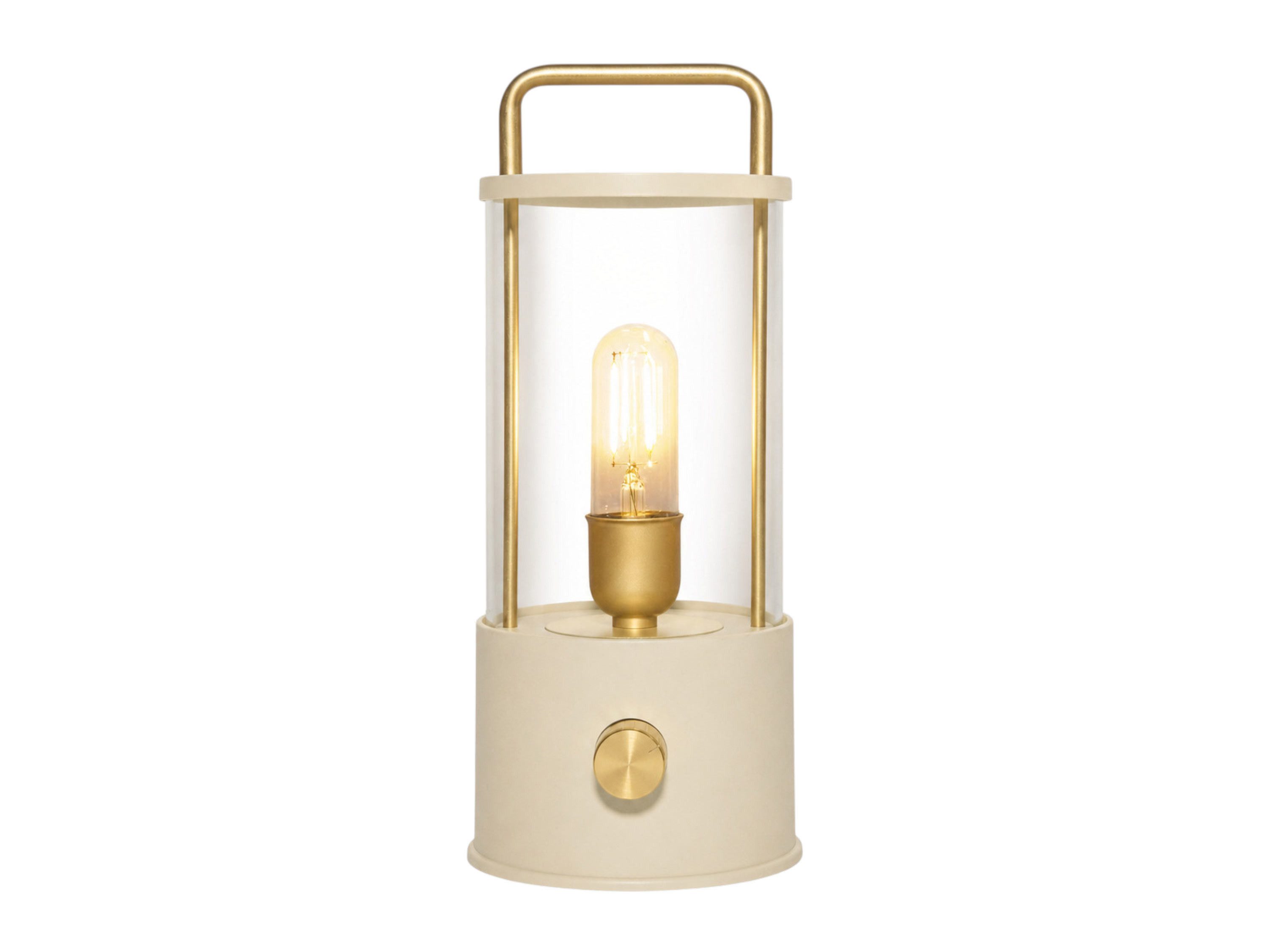 Coen Bakker Deco BV LED Tischleuchte Portable Light, Dimmfunktion, LED, warmweiß, USB dimmbar sand-creme 11x26cm aufladbar warmweiß