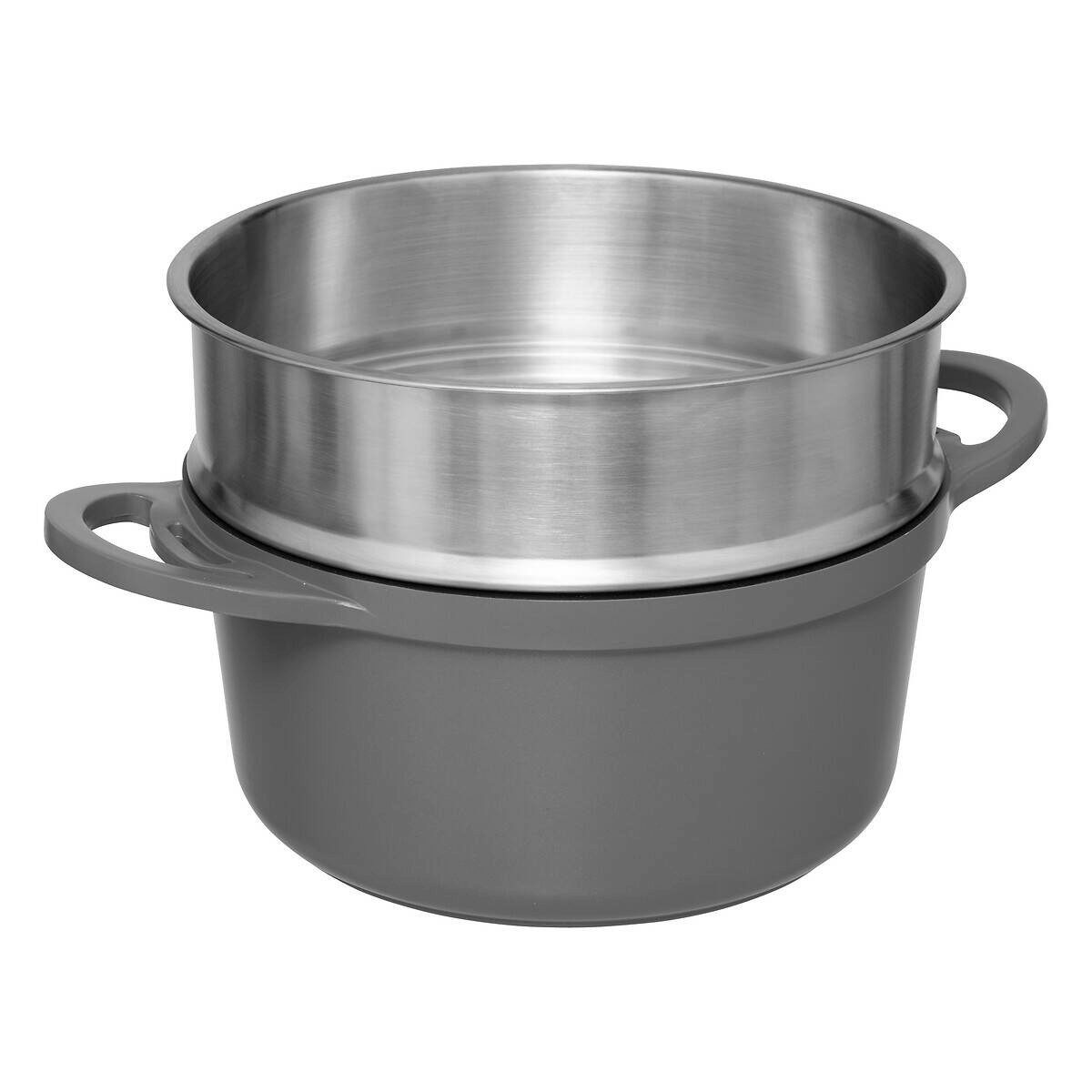 5five Simply Smart Kochtopf Dampfgarbehälter HEALTHY, Ø 24 cm, 4-teilig, Aluminium (einzeln)