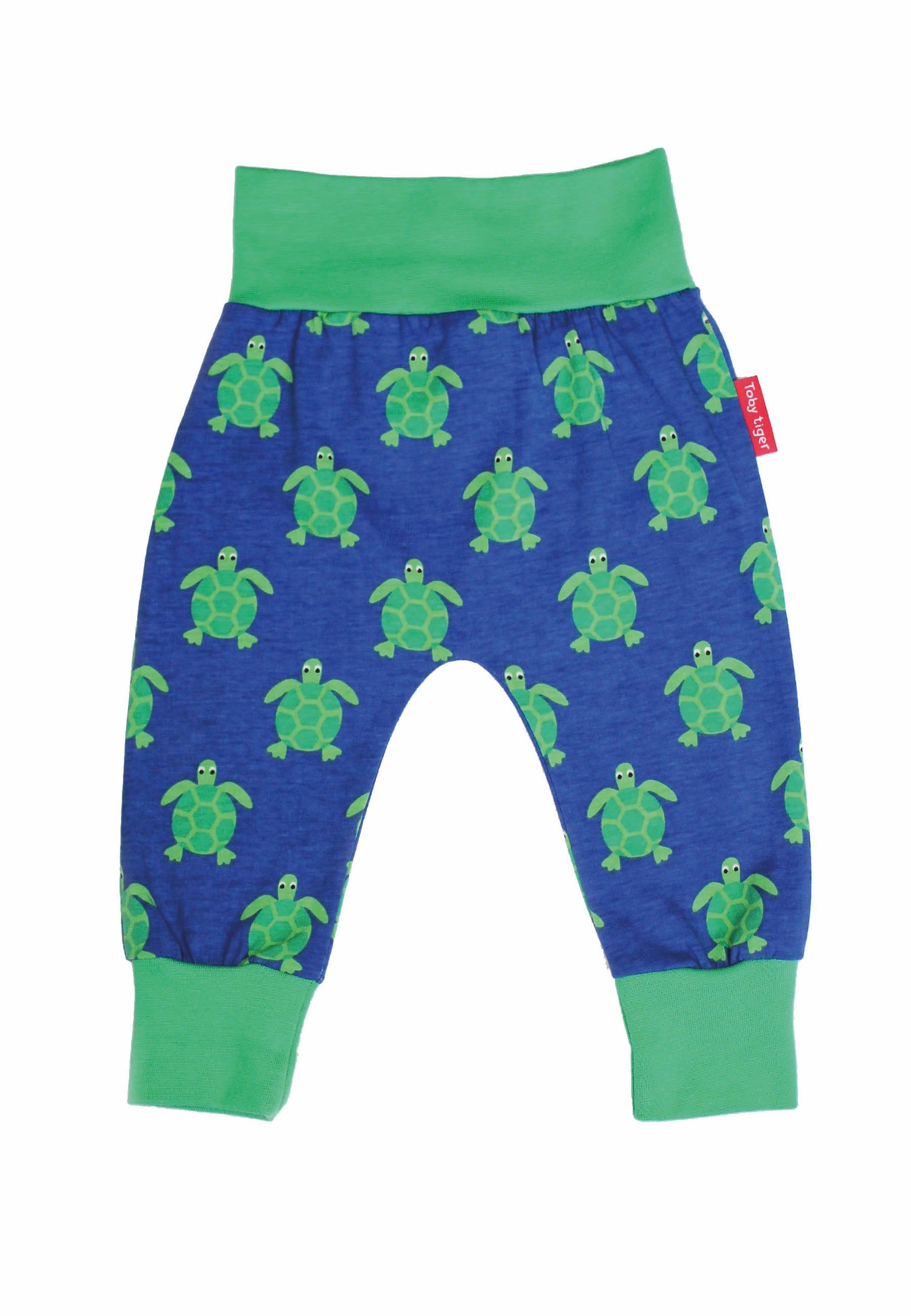 Toby Tiger Schlupfhose Hose mit Schildkröten Print