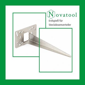 Novatool Bodenanker -, (2-St), Erdspies Metall