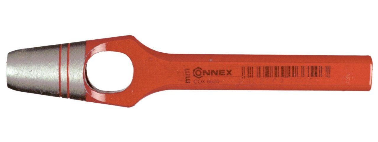 Montageklemme Henkel-Locheisen 8 mm Chrom-Vanadium rot lackiert