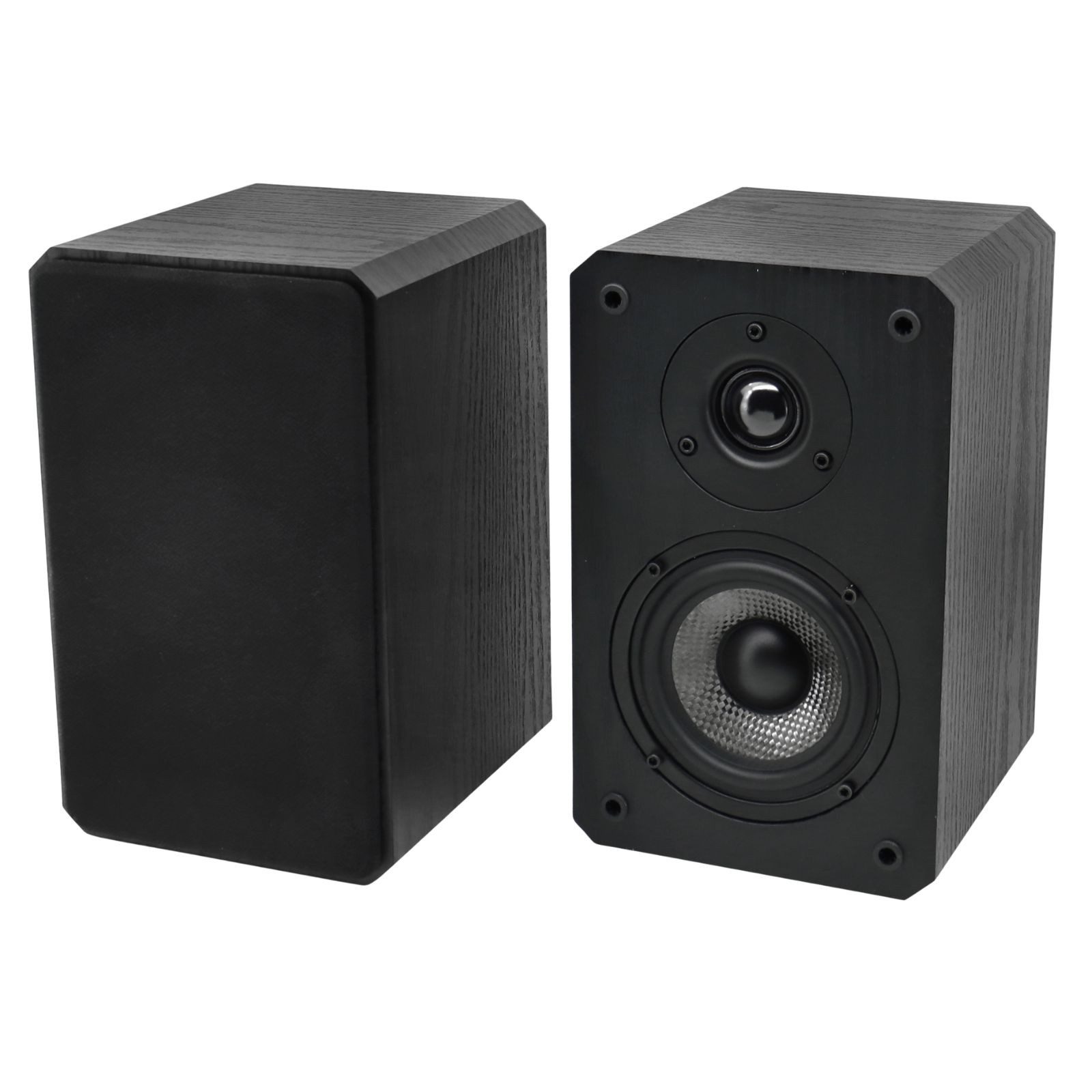 Soundmaster LS5050SW Regal-Lautsprecher 2.0 (100 W, Breiter Frequenzgang, Bassreflex-System, Edles Holzgehäuse)