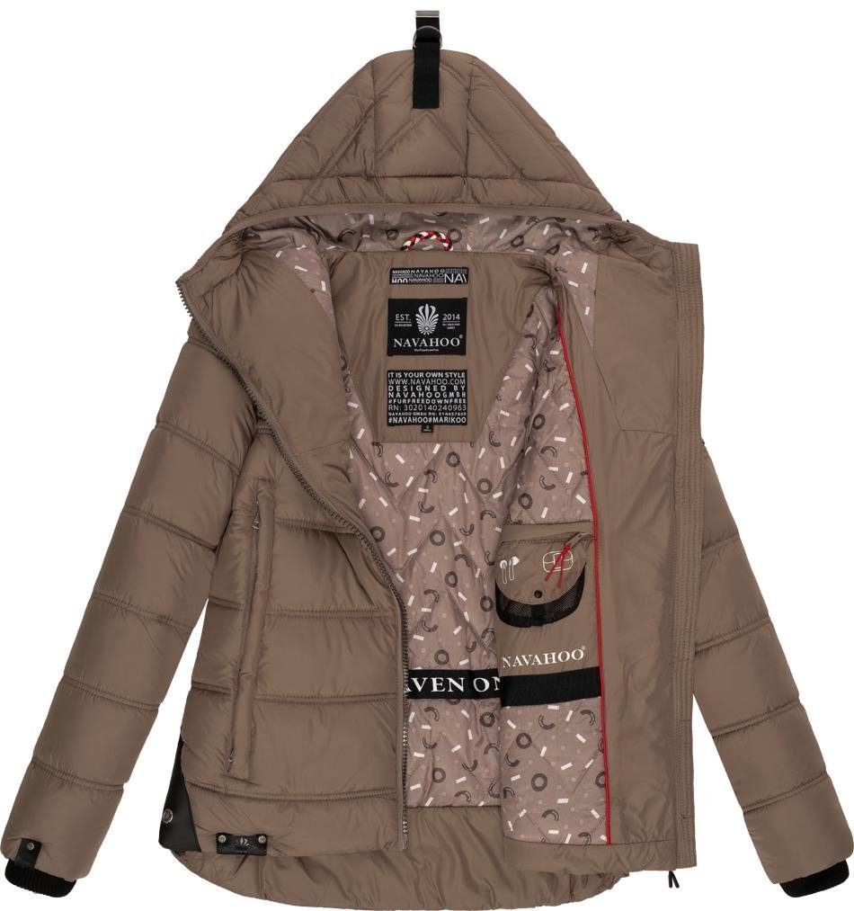 Navahoo Steppjacke Renesmee warm gesteppte Winterjacke mit Kapuze
