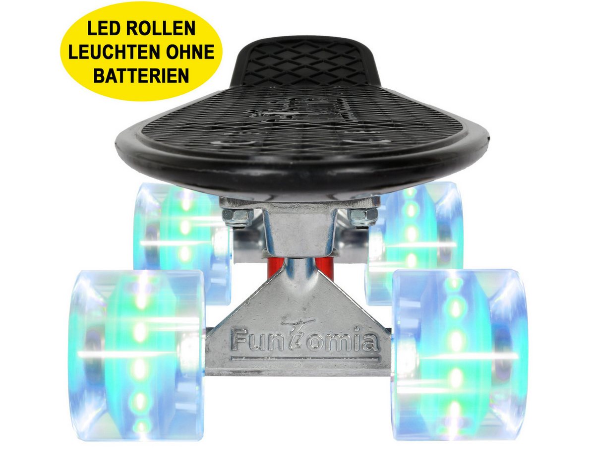 Thumbnail - FunTomia Miniskateboard Kinder Cruiserboard Miniboard 57cm mit oder ohne LED Leuchtrollen