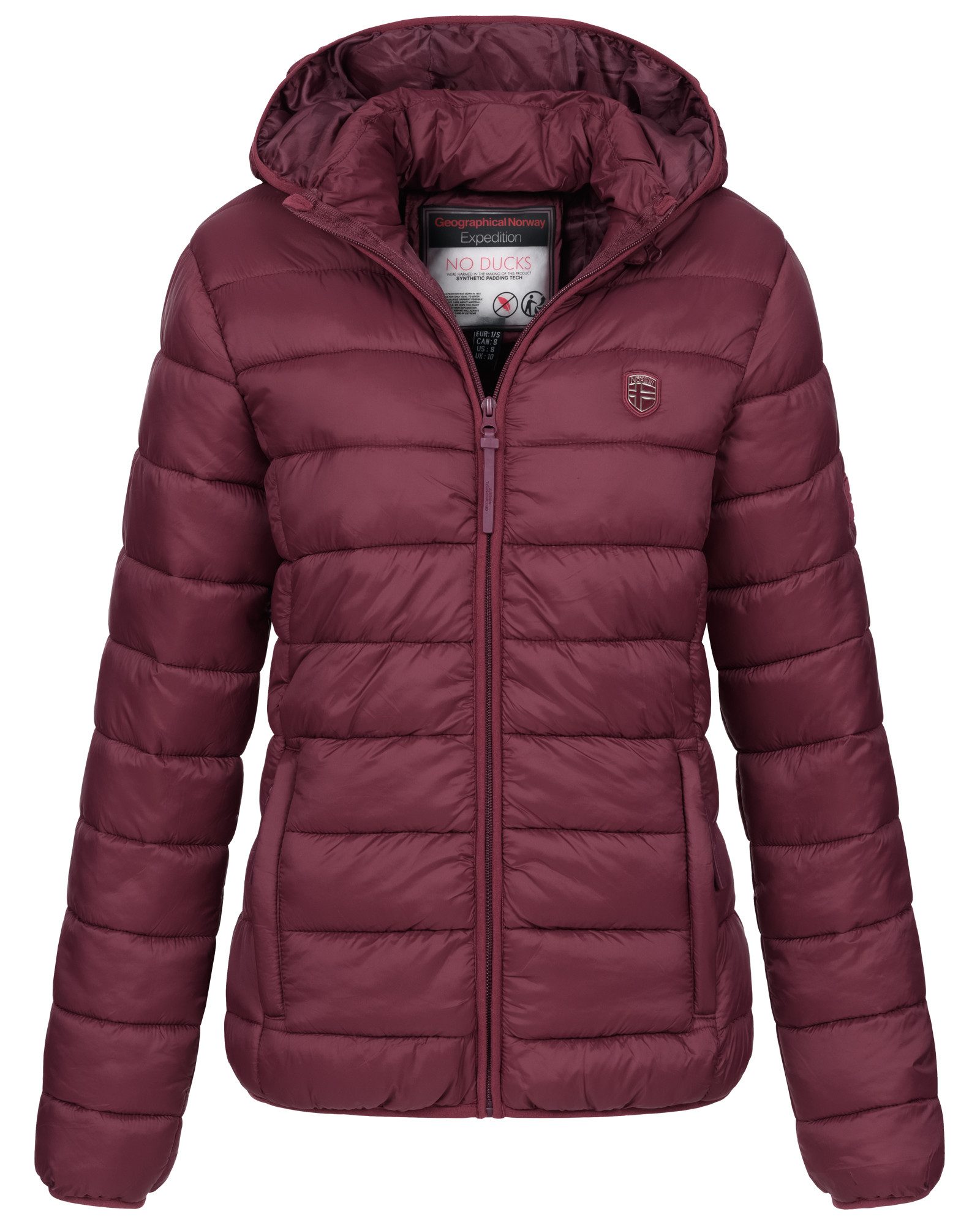 Geographical Norway Steppjacke Damen Übergangsjacke Jacke Steppjacke Outdoor leicht Frühlingsjacke