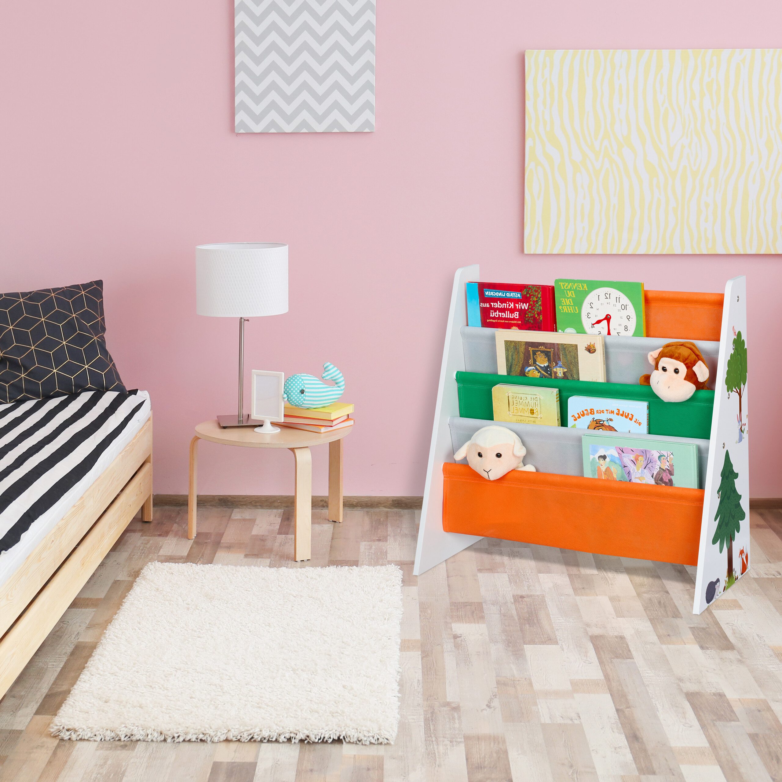 relaxdays Bücherregal Kinder Waldtiere günstig online kaufen