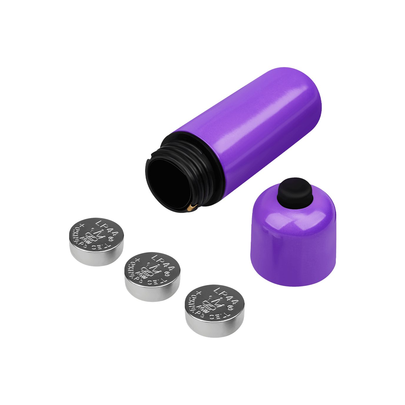 Minivibrator inkl. 'Klassisches lila EIS EIS Auflege-Vibrator Bullet', Batterien 5.9cm,