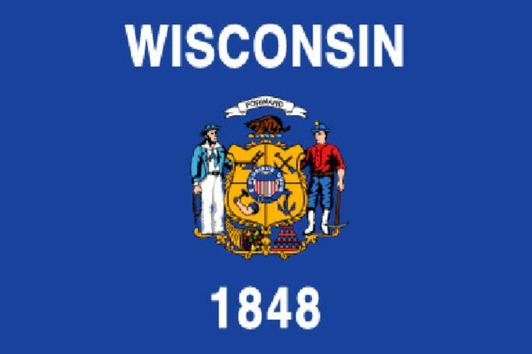 Wisconsin Flagge flaggenmeer g/m² 80