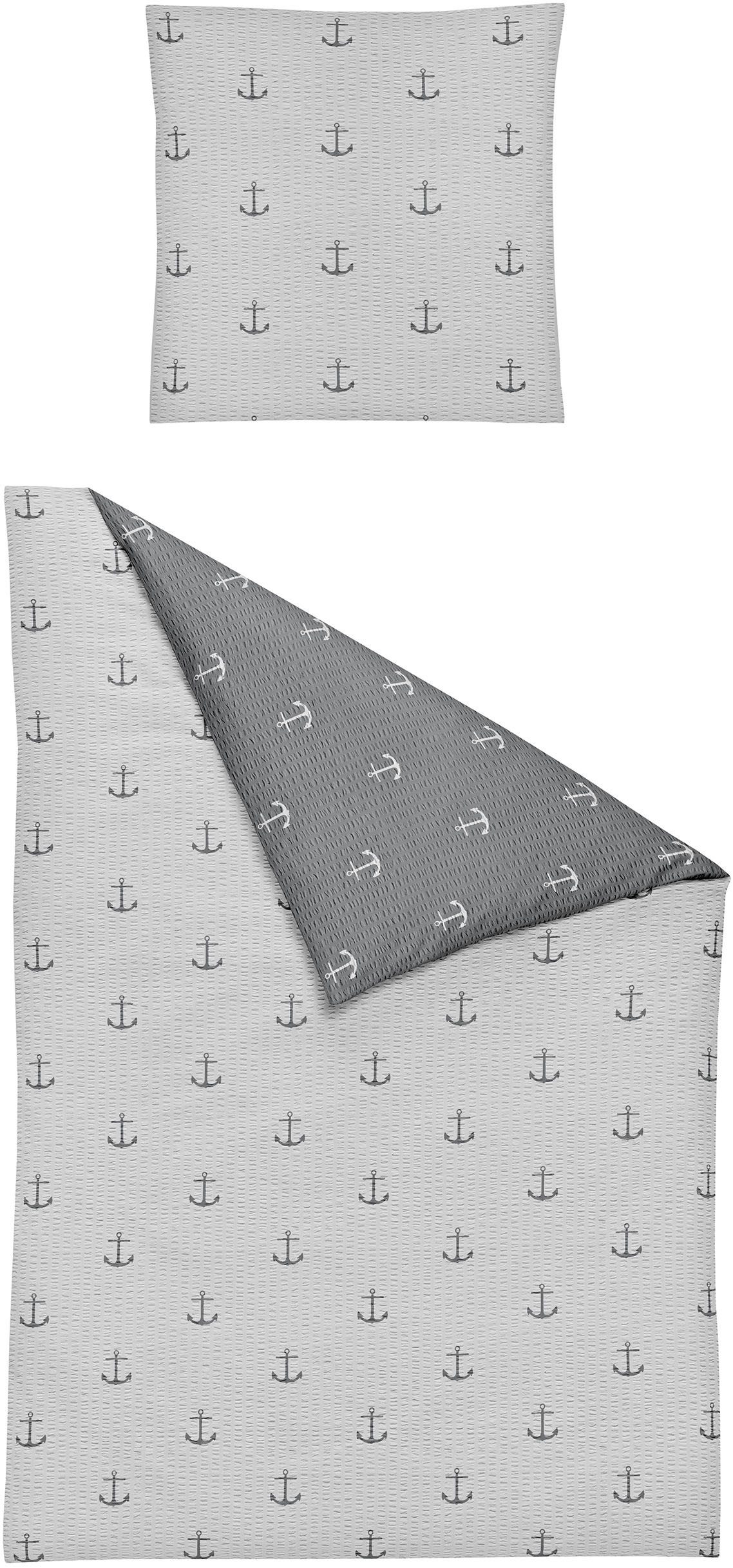 BIERBAUM Bettwäsche 3548, Seersucker, 2 teilig, günstig online kaufen