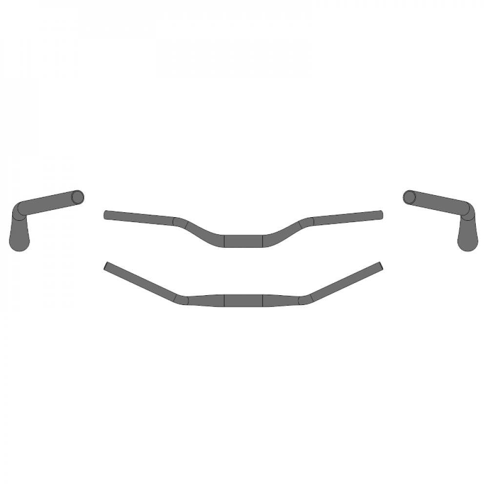 Ergotec Fahrradlenker ergotec Riser Bar 50 Comfort Lenker 720 mm 31,8 mm Schwarz - Ergonomis