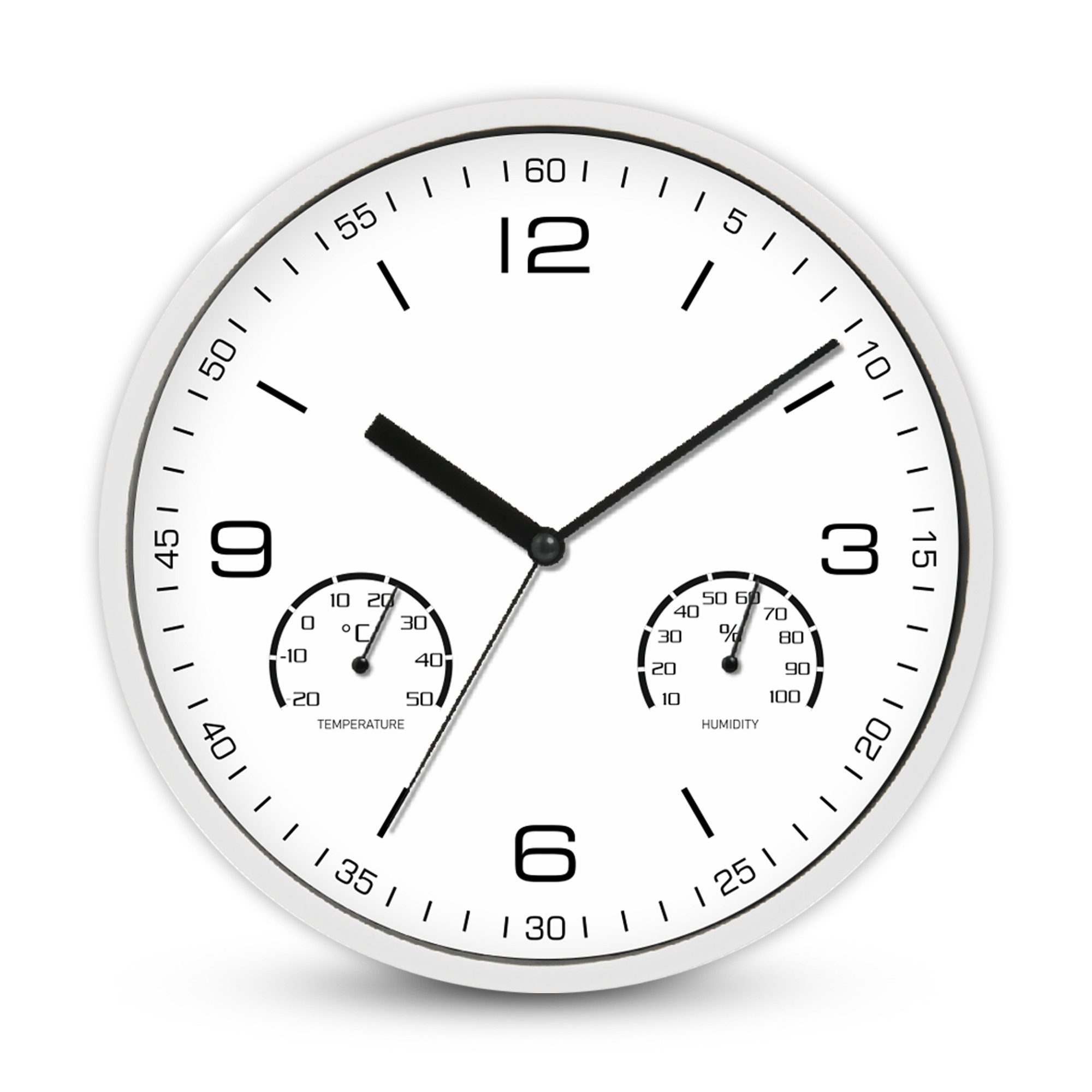 Wanduhr Analoge Wanduhr mit Thermo- und günstig online kaufen