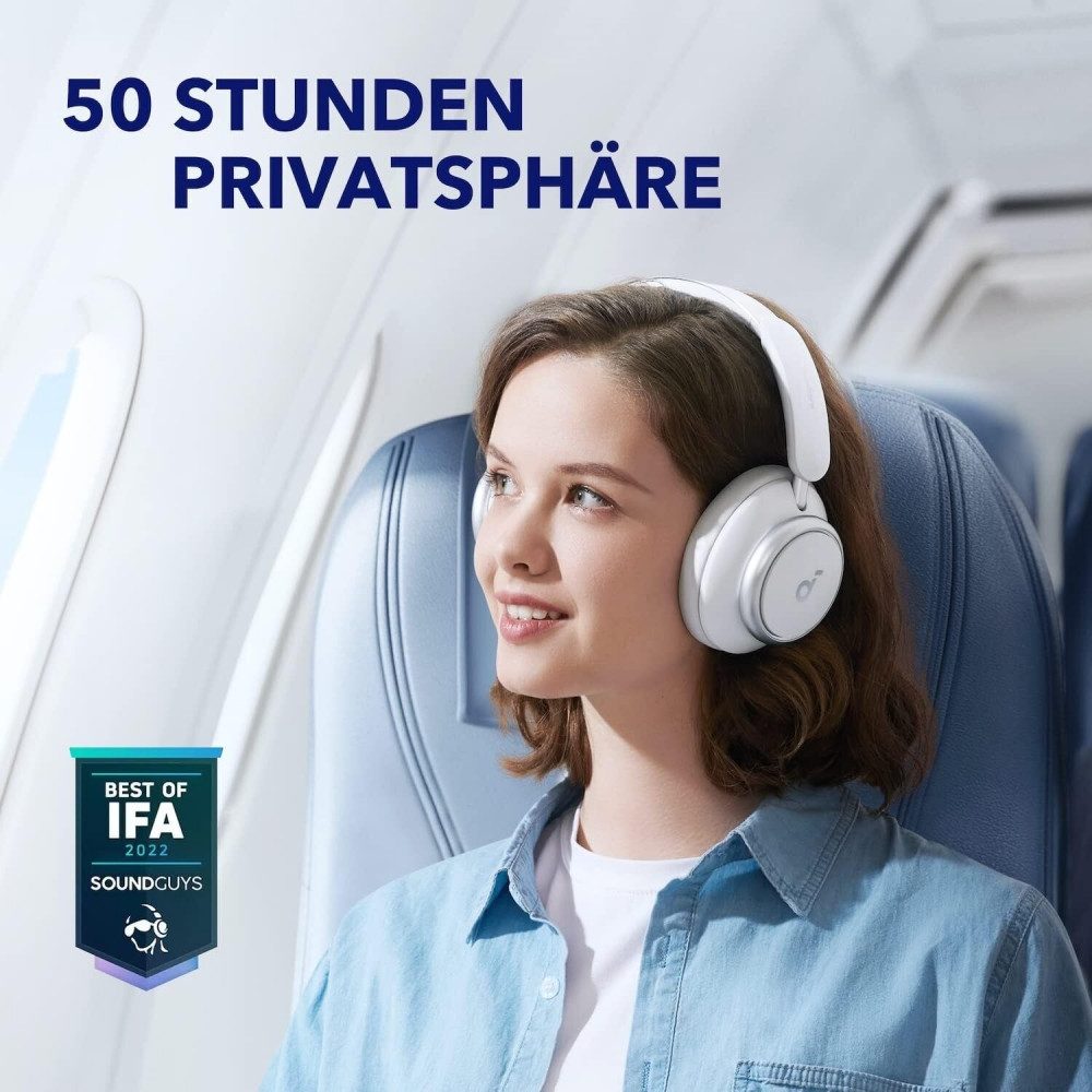 SoundCore Soundcore Space Q45 Kopfhörer. Over-Ear-Kopfhörer (Kabelgebundene & kabellose Nutzung, Bluetooth, Kabelgebundene & kabellose Nutzung)