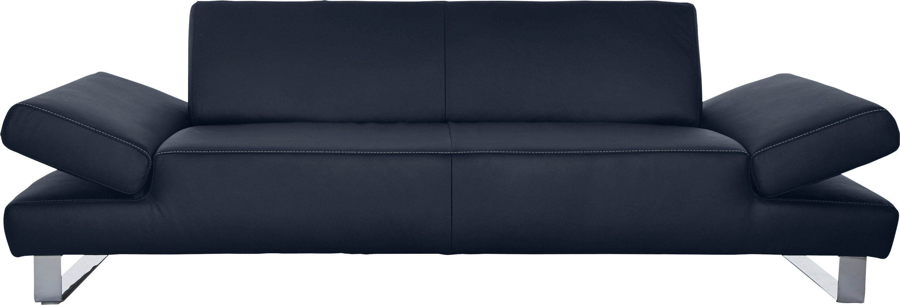 Armlehnenverstellung, Kontrastnaht inklusive Z59 W.SCHILLIG mit blau taboo, Normaltiefe, 3-Sitzer mit