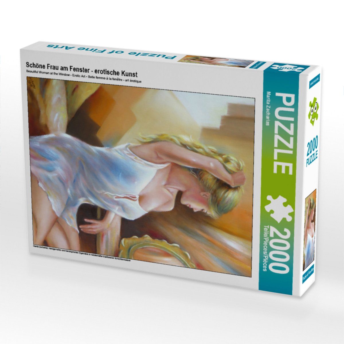 CALVENDO Puzzle CALVENDO Puzzle Schöne Frau am Fenster erotische