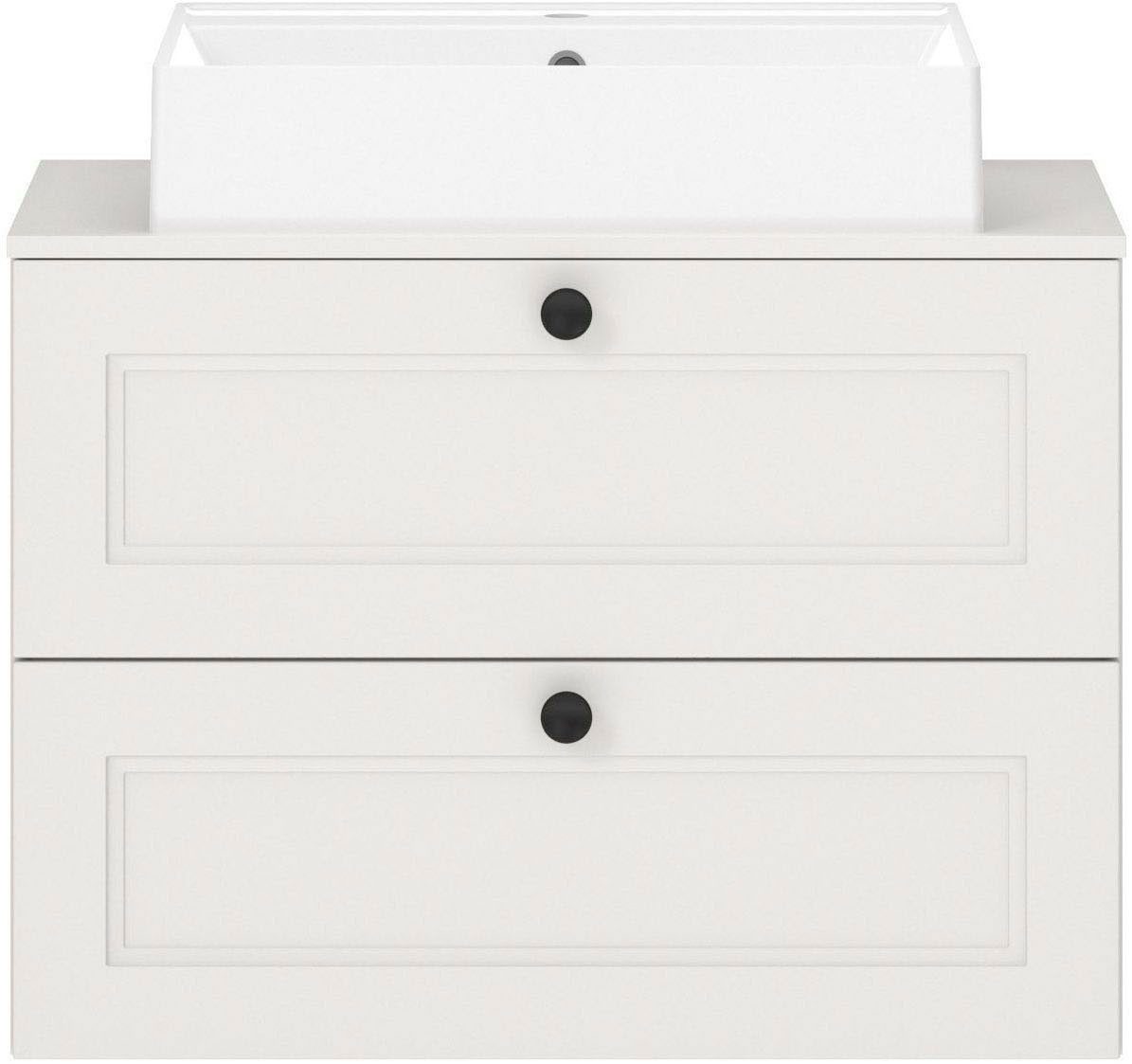 nobilia® Badmöbel-Set Cascada, vormontiert, mit Soft-Close