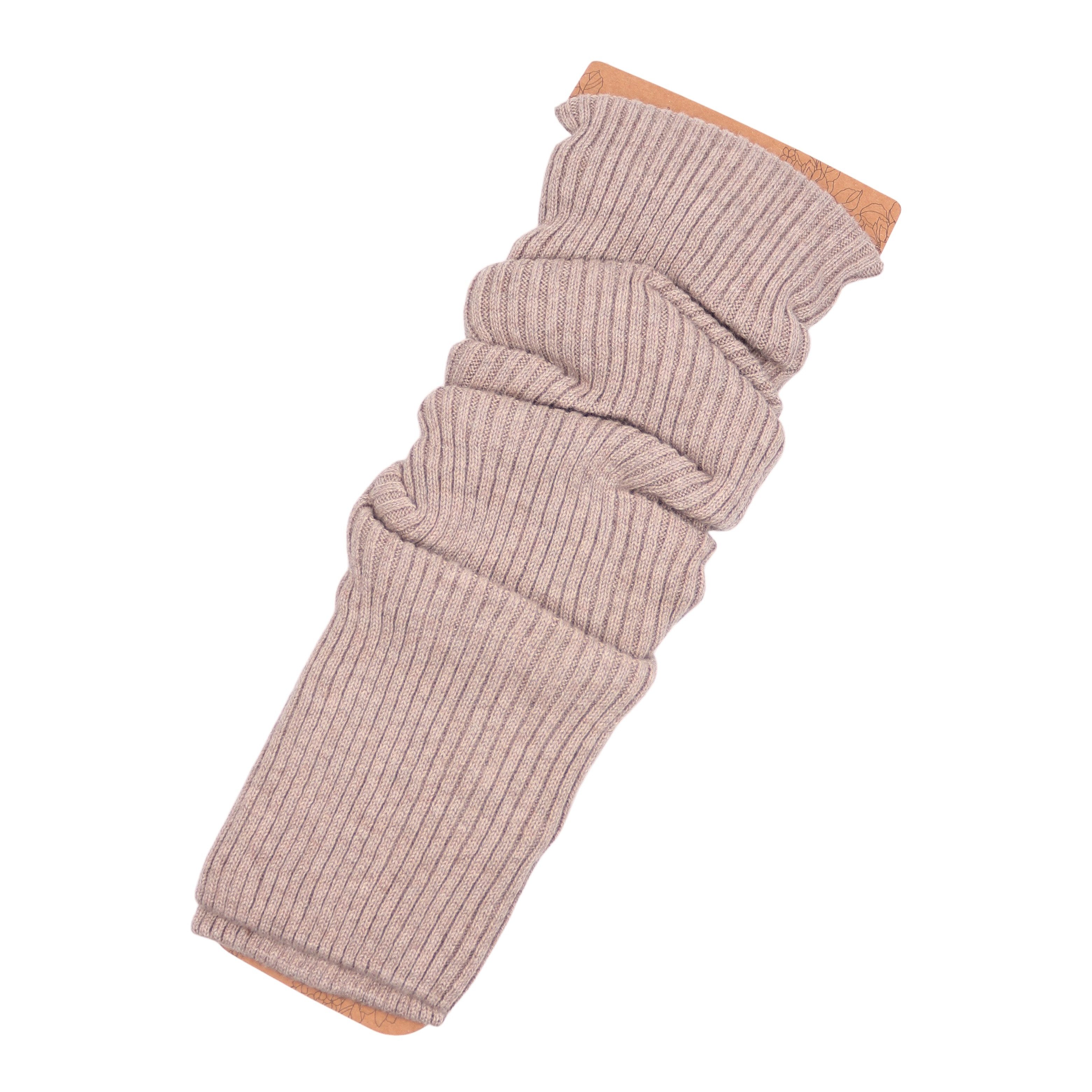 MIRROSI Beinstulpen Damen Stulpen - Edel Woll-Beinwärmer mit Grobstrick-Mus günstig online kaufen