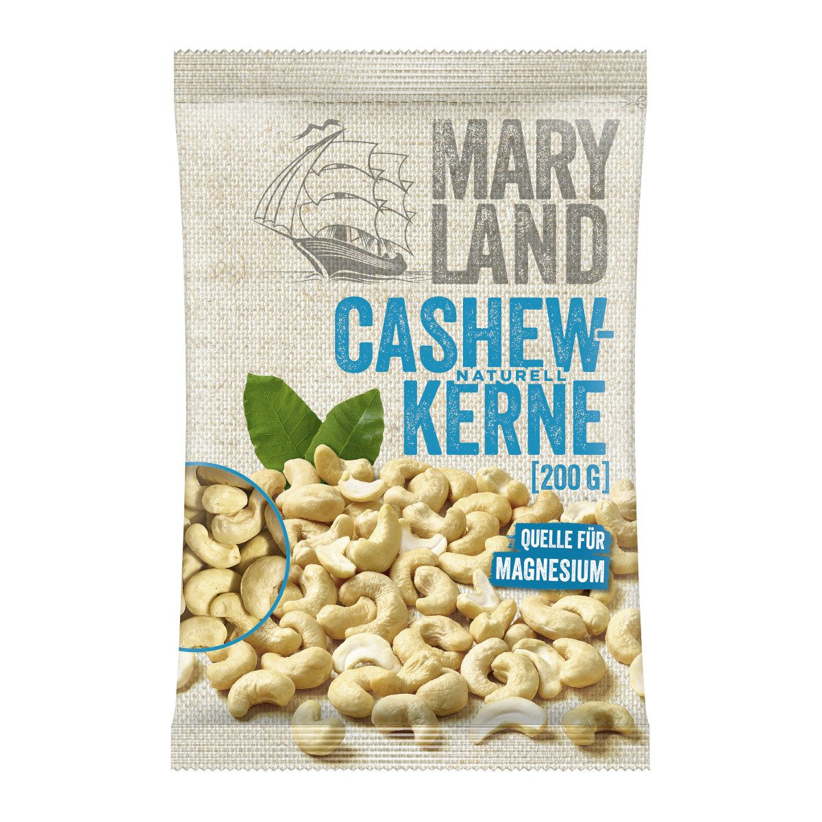 Maryland Nüsse, Maryland Cashewkerne naturell milder fein nussiger Geschmack 200g