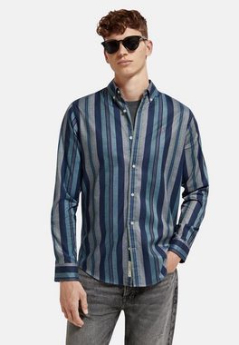 Scotch & Soda Langarmhemd Hemd Gestreiftes Langarmhemd essential Oxford (1-tlg)