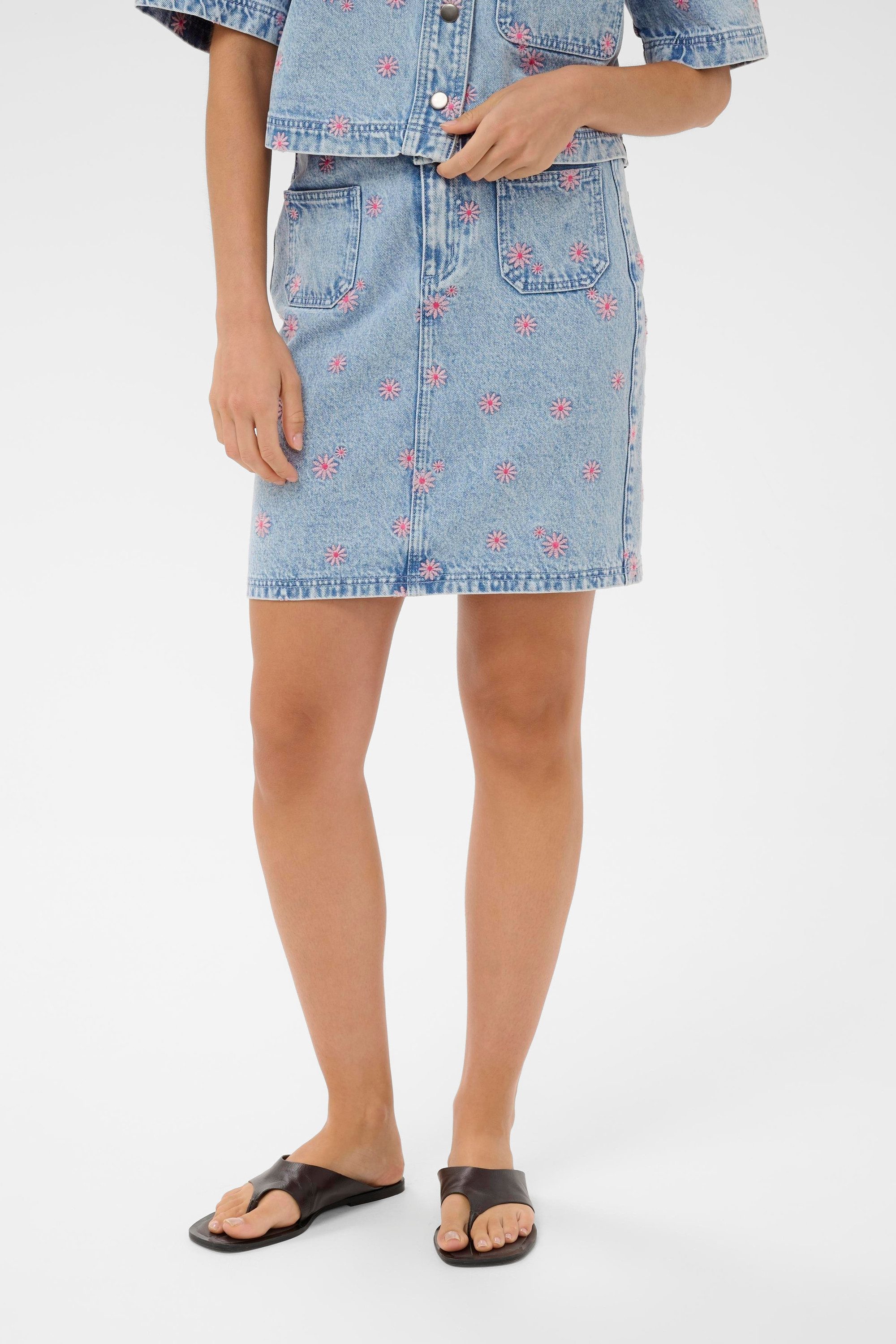 KAFFE Jeansrock Denimrock KAbabena